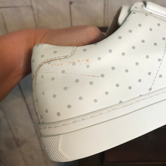 NWOT GREATS Women's Size 8 Royale Sneakers Polka Dot Leather Shoes - Picture 11 of 12